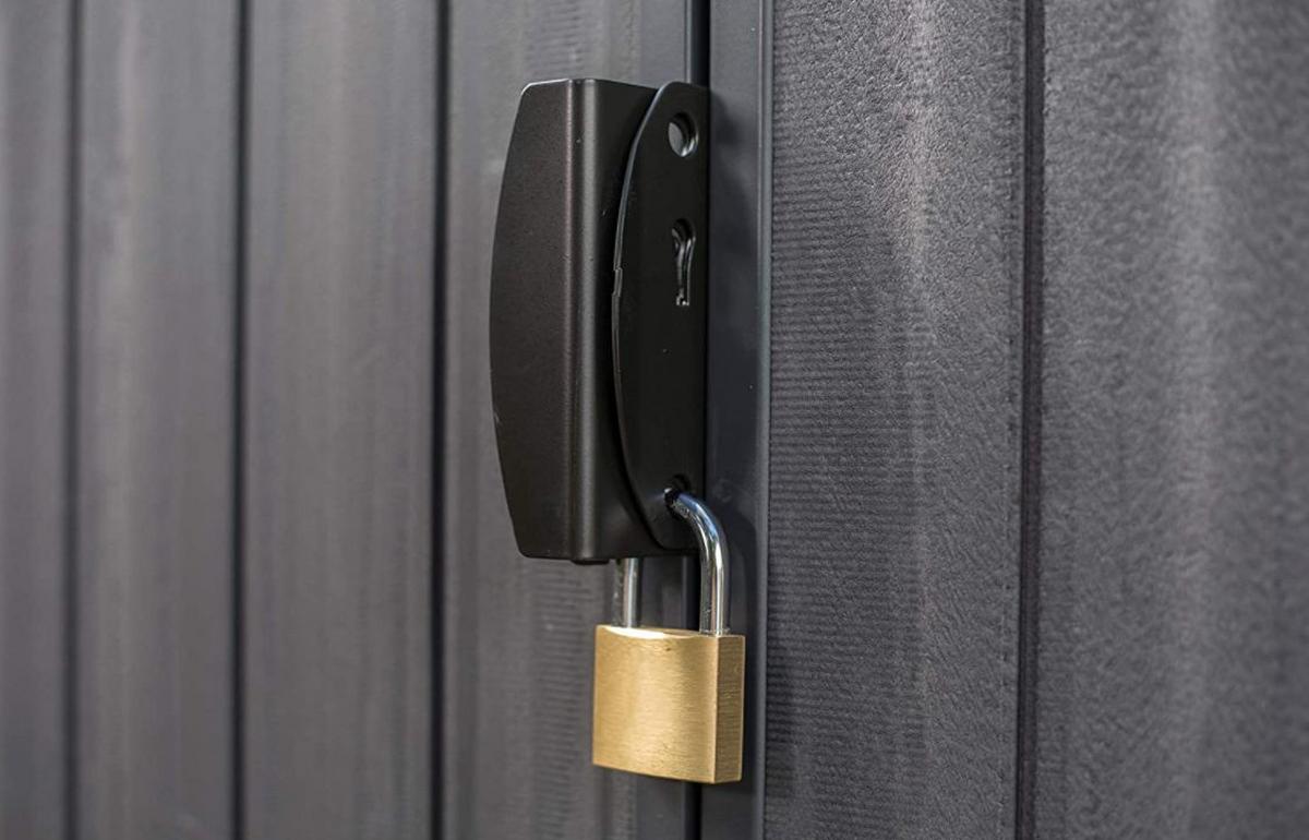 ZAHRADNÍ DOMEK DARWIN  4X6 - tmavě šedá, Moderní, plast (125,8/205/184,5cm)