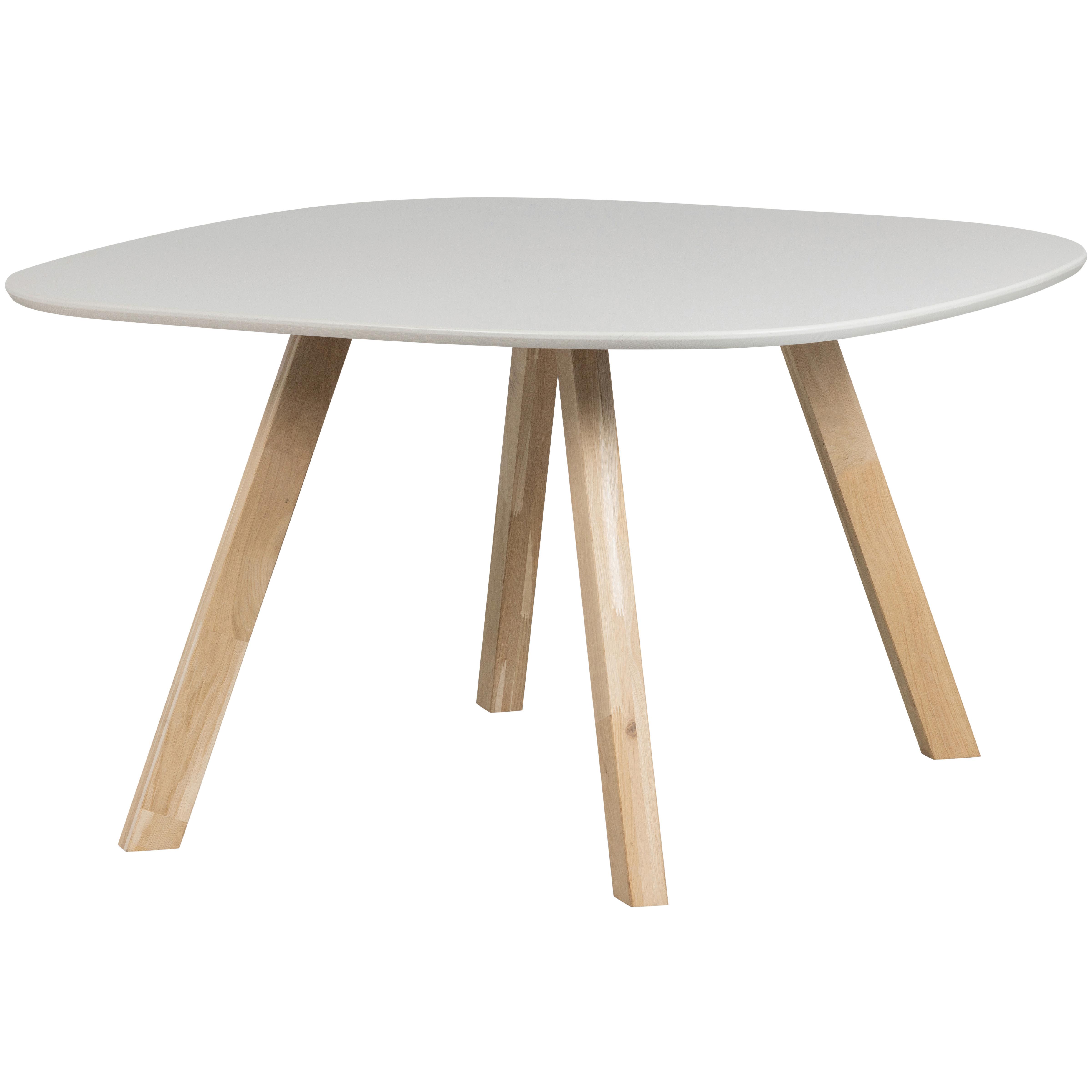 ESSTISCH Tablo Hellgrau L: 130cm - Hellgrau/Naturfarben, MODERN, Holz (130/130/75cm) - Livetastic