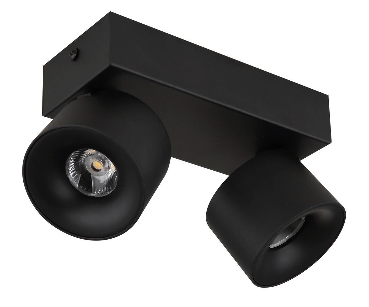 LED-Strahler 56961-2b - Transparent/Schwarz, Design, Kunststoff/Metall (20,5/7,2/12cm) - Globo