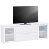 Tv-lowboard Xeno B: 180 Cm Weiß - Weiß, MODERN, Glas/Holzwerkstoff (180/62/37cm)
