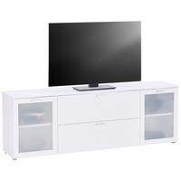 Tv-lowboard Xeno B: 180 Cm Weiß - Weiß, MODERN, Glas/Holzwerkstoff (180/62/37cm)
