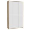 Skříň na boty, šedá/dub artisan, š: 109,2cm - šedá/světle šedá, Moderní, kompozitní dřevo/plast (109,2/191,9/34,9cm)