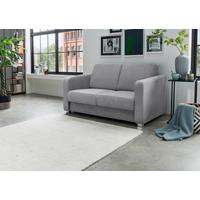 Schlafsofa Mia, Silberfarben B: 159 Cm - Chromfarben/Silberfarben, Basics, Textil (159/88/87cm) - Livetastic