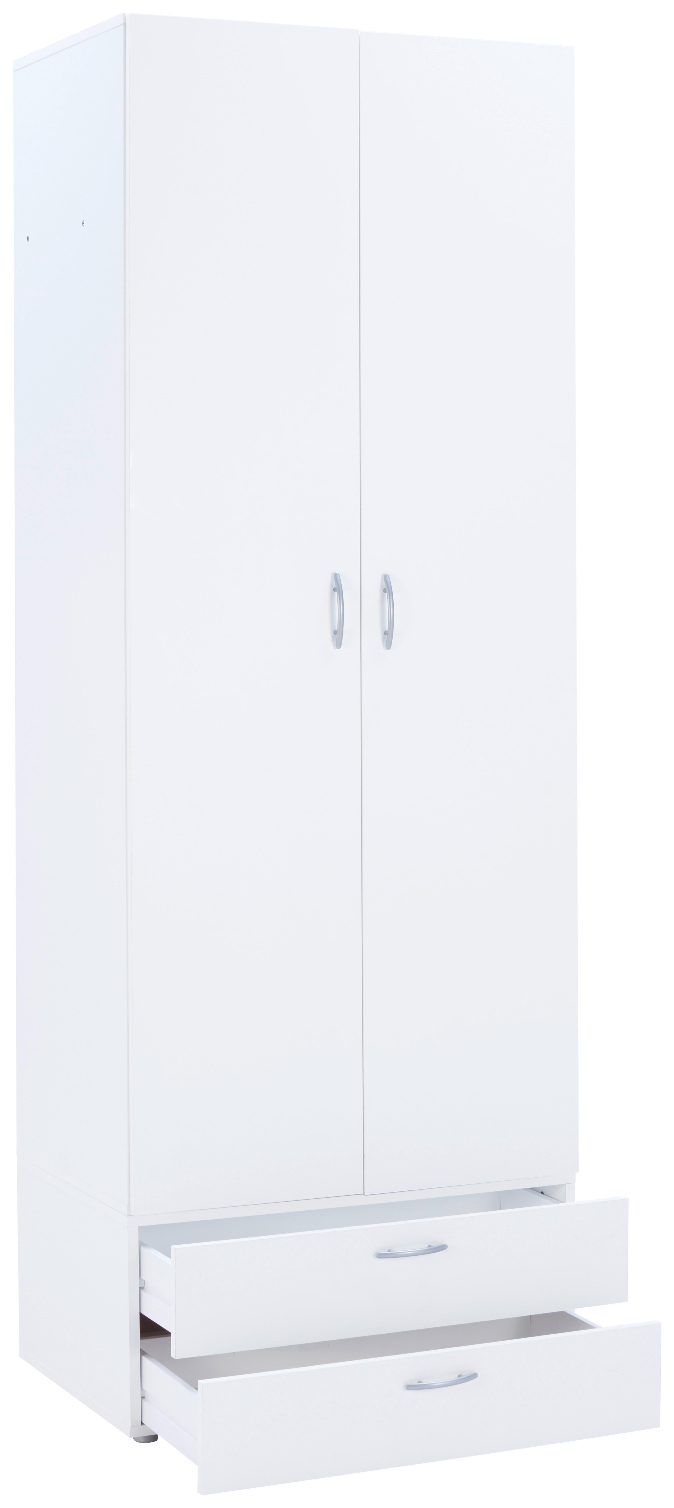 Schubladenbox Basic Weiß 2 Laden - Weiß, KONVENTIONELL, Holzwerkstoff (74/35/51,5cm)