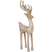 Dekoračný jeleň REINDEER STANDING - zlatá, Basics (14/6/35cm)