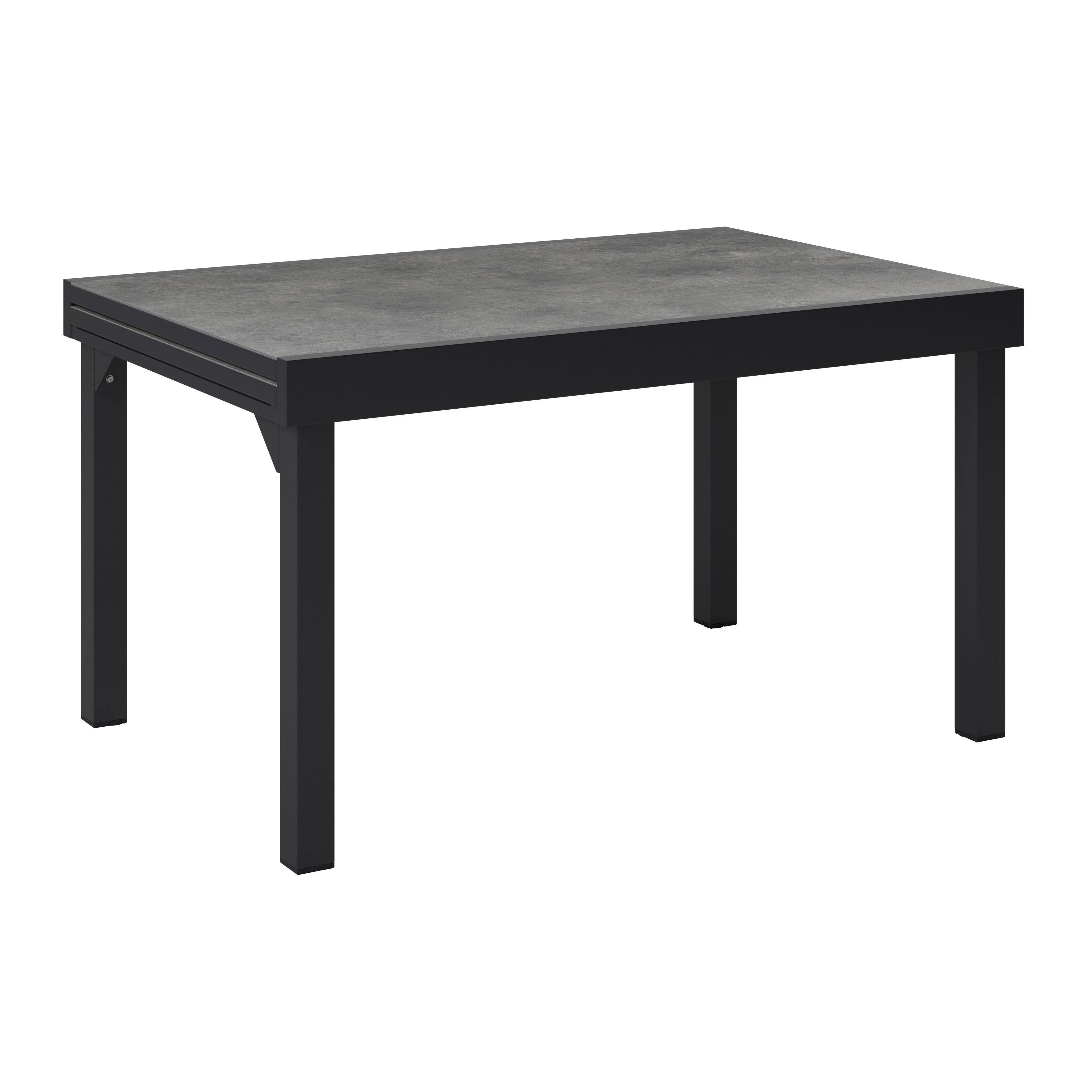 Gartentisch Ausziehbar Toledo Metall L 135-270 cm - Grau, MODERN, Metall (135-270/75/90cm) - Beldano