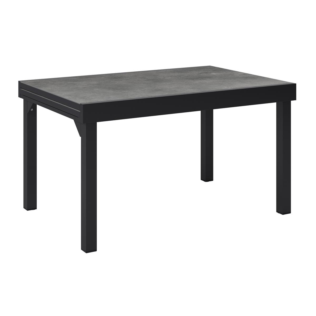 Gartentisch ausziehbar Toledo Metall L 135-270 cm - Grau, MODERN, Metall (135-270/75/90cm) - Beldano