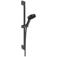 Brausegarnitur Pulsify Schwarz 3-Fach verstellbar - Schwarz, Basics, Kunststoff/Metall (10,5/66,9/29,7cm) - Hansgrohe