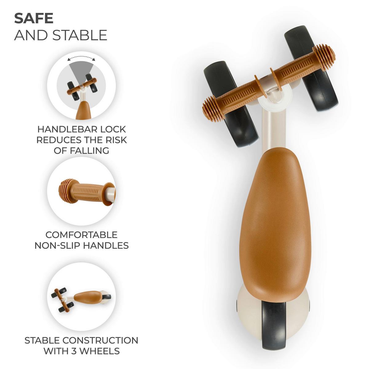 Laufrad Cutie Beige, B/H/T: 22x37x50cm - Beige, Basics, Kunststoff/Metall (22/37/50cm) - Kinderkraft