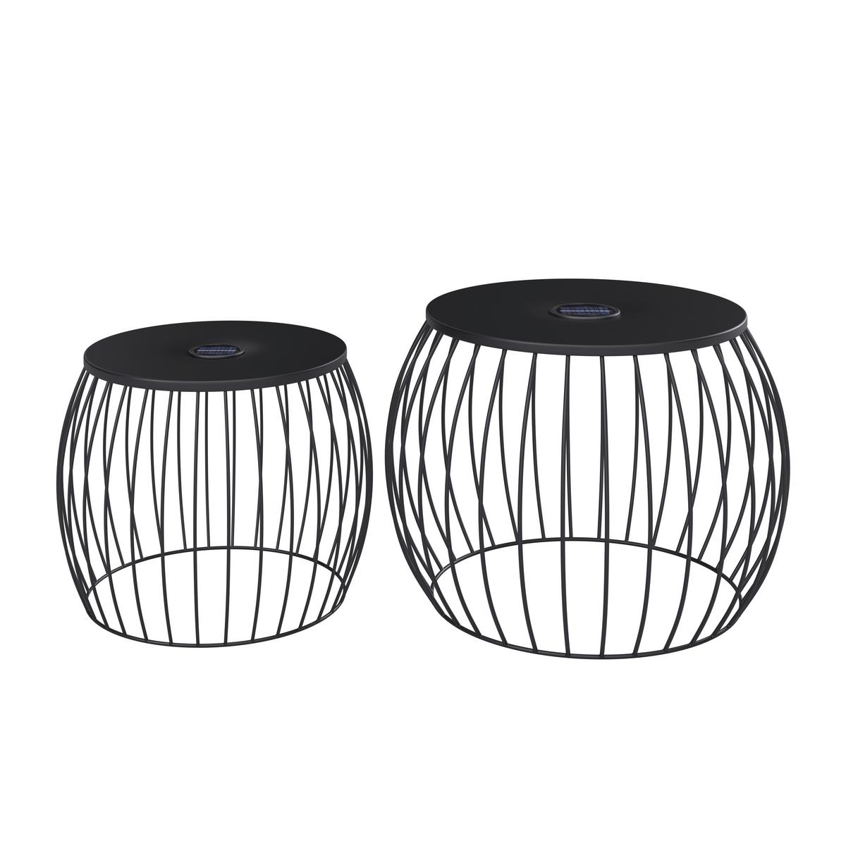 SADA ZÁHR. PRÍRUČ. STOLÍKOV AVA - čierna, Basics, kov/textil - Mömax