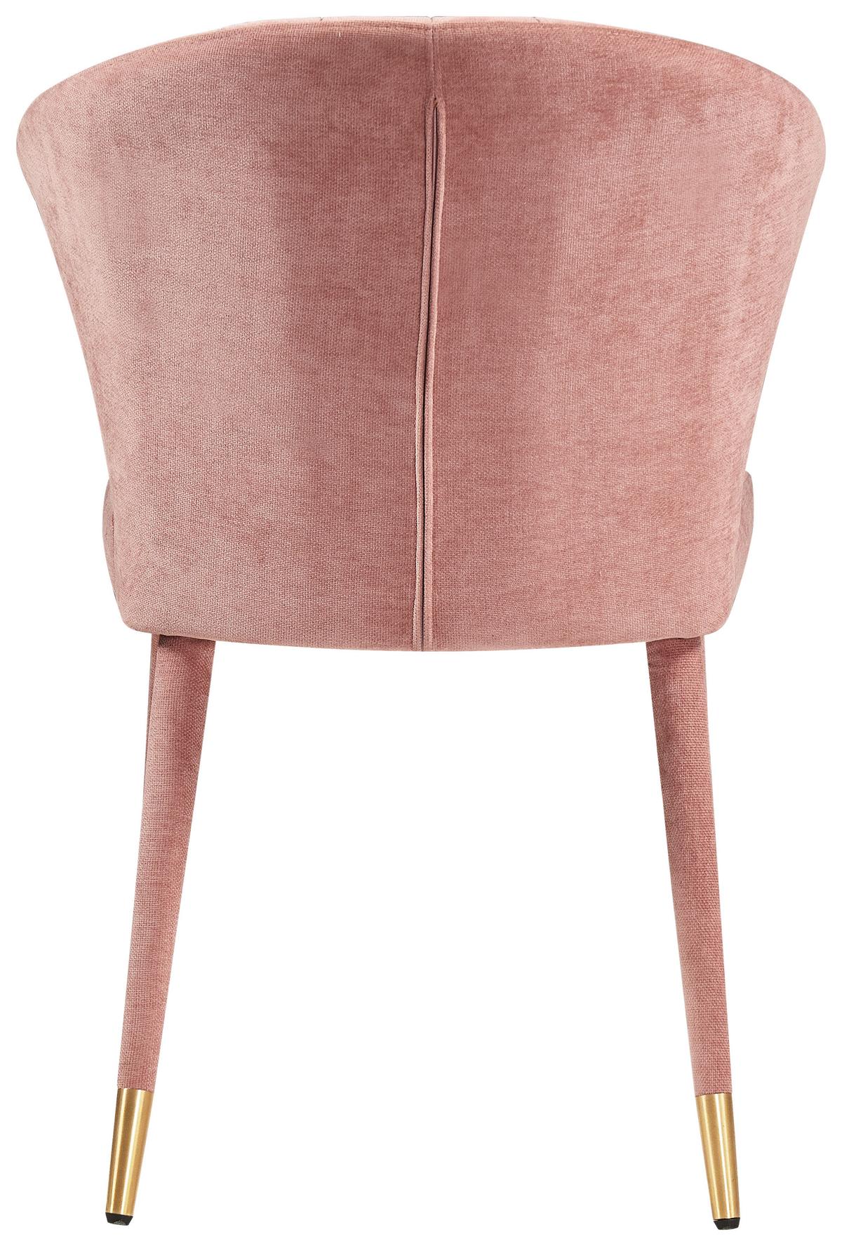 Esszimmerstuhl Angel Rosa/goldfarben - Goldfarben/Rosa, MODERN, Textil/Metall (54.5/81.5/59cm) - MID.YOU