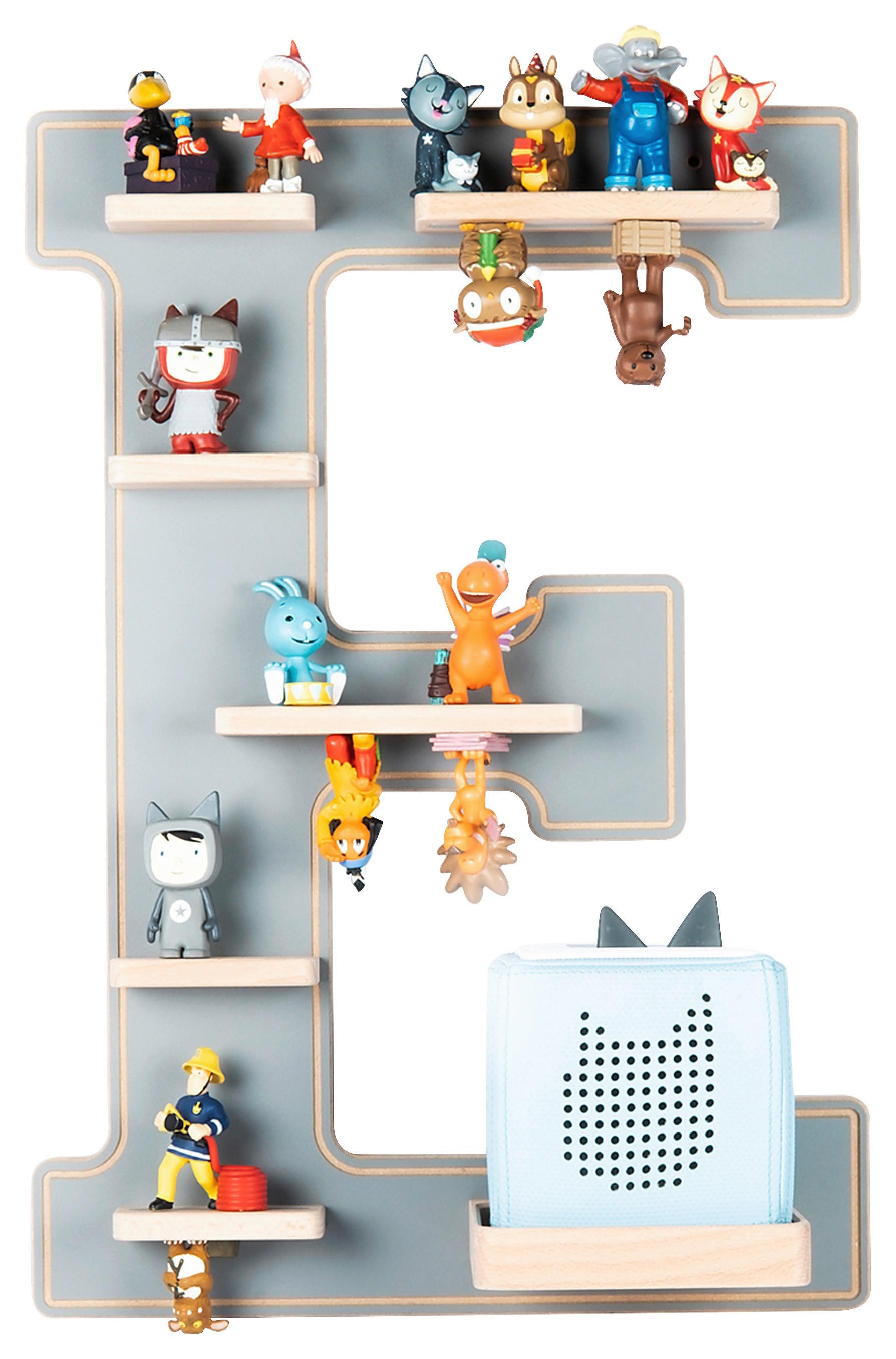 Kinderregal Boarti Grau B: 38 cm - Grau, MODERN, Holzwerkstoff (38/54/19cm) - MID.YOU