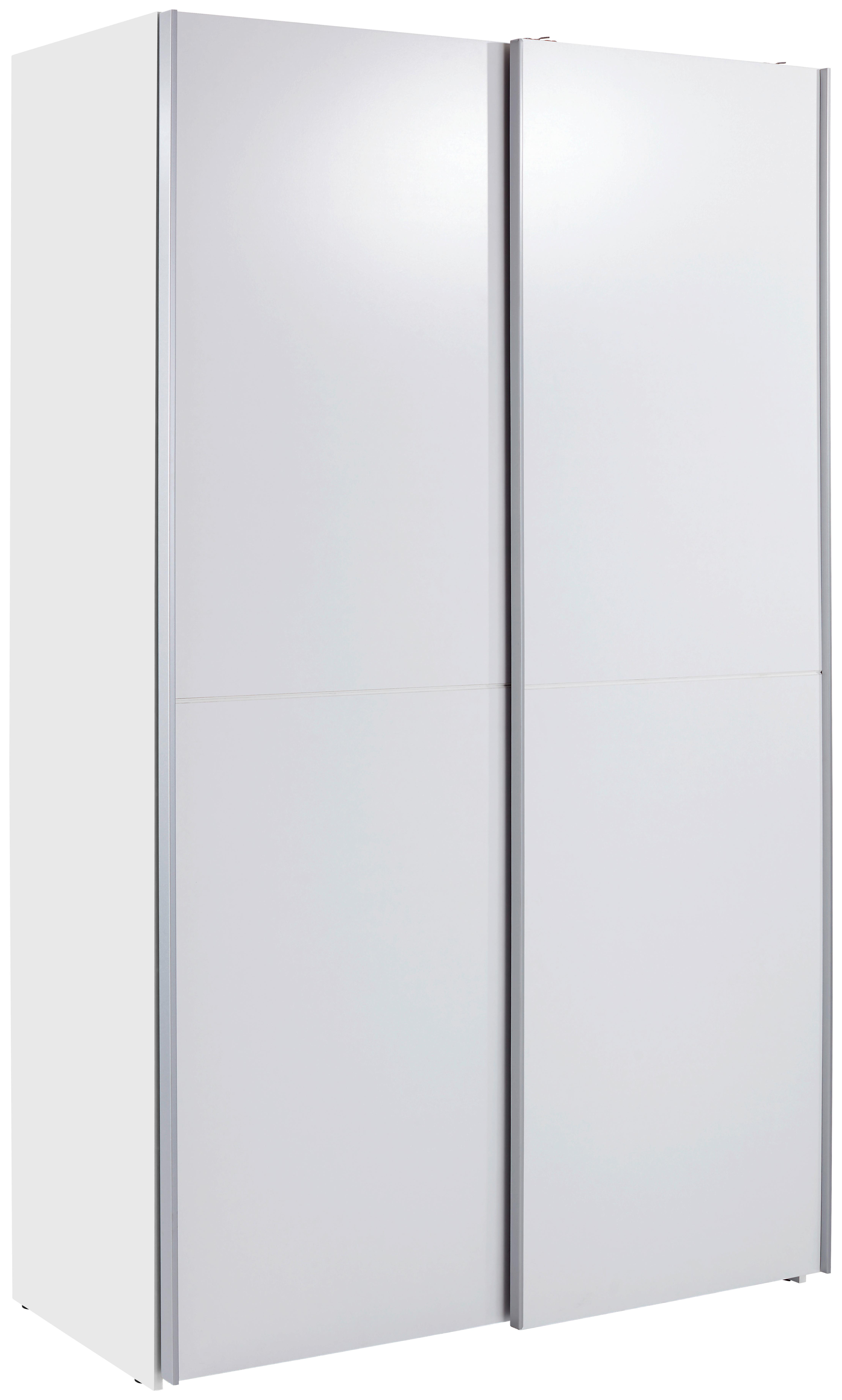Schwebetürenschrank 125cm Fast, Weiß - Eichefarben/Weiß, KONVENTIONELL, Holzwerkstoff (125/195,5/38cm)