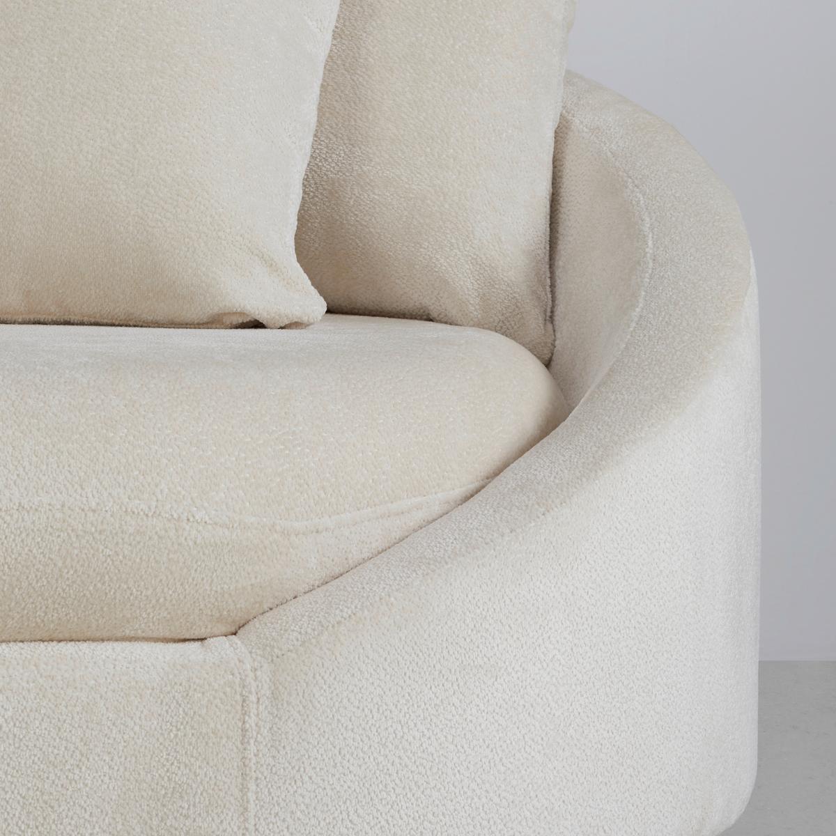 Rohová sedačka AXEL, levá, krémová žinylka - černá/krémová, Moderní, kov/textil (250/291cm) - Mömax