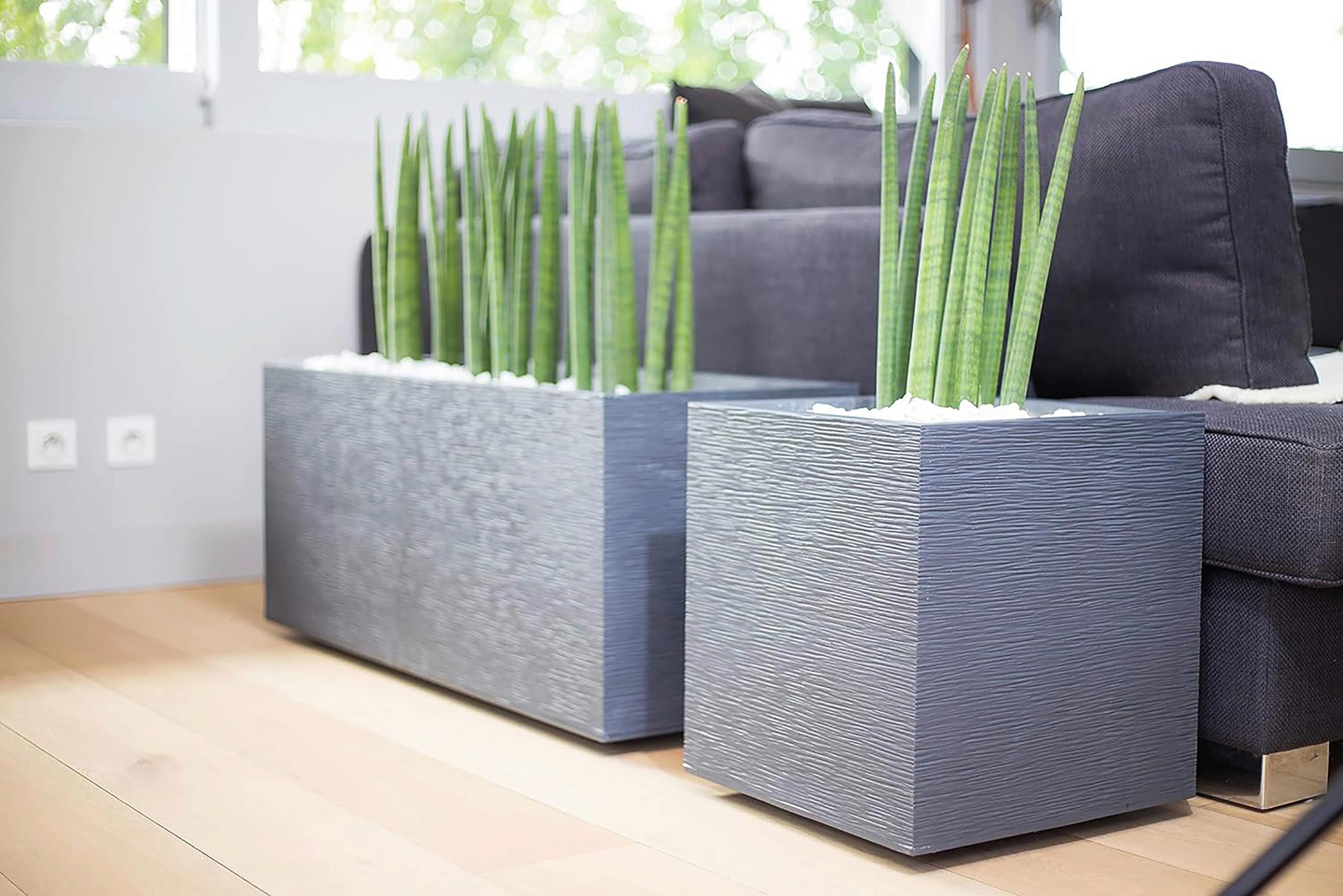 Pflanztopf Kunststoff In- Und Outdoor Graphit - Graphitfarben, Basics, Kunststoff (100/43/40cm)