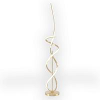 LED-Stehleuchte Kira Goldfarben L: 25 cm - Beige/Goldfarben, Design, Kunststoff/Metall (25/25/140cm)