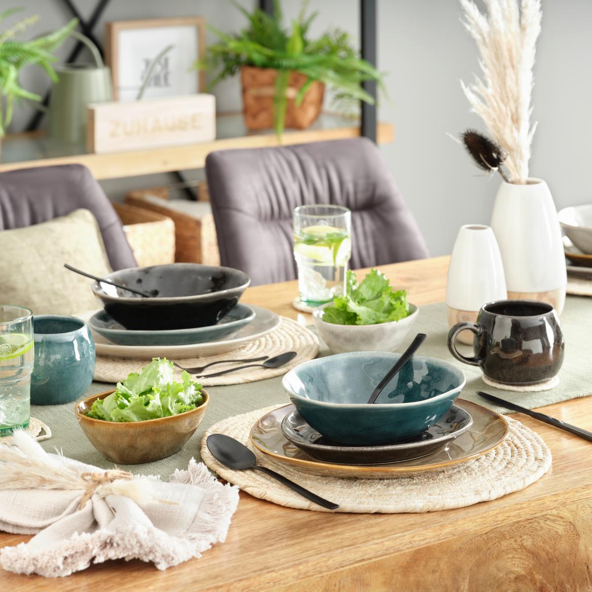 Sada podložek Nora, 4dílná - světle hnědá, Moderní, přírodní materiály (10/4cm)