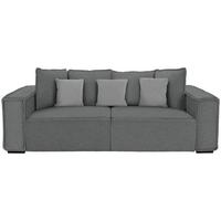 Bigsofa Mit Kissen Surf, Mikrofaser - Hellgrau/Grau, MODERN, Holz/Textil (244/62/117cm) - Luca Bessoni