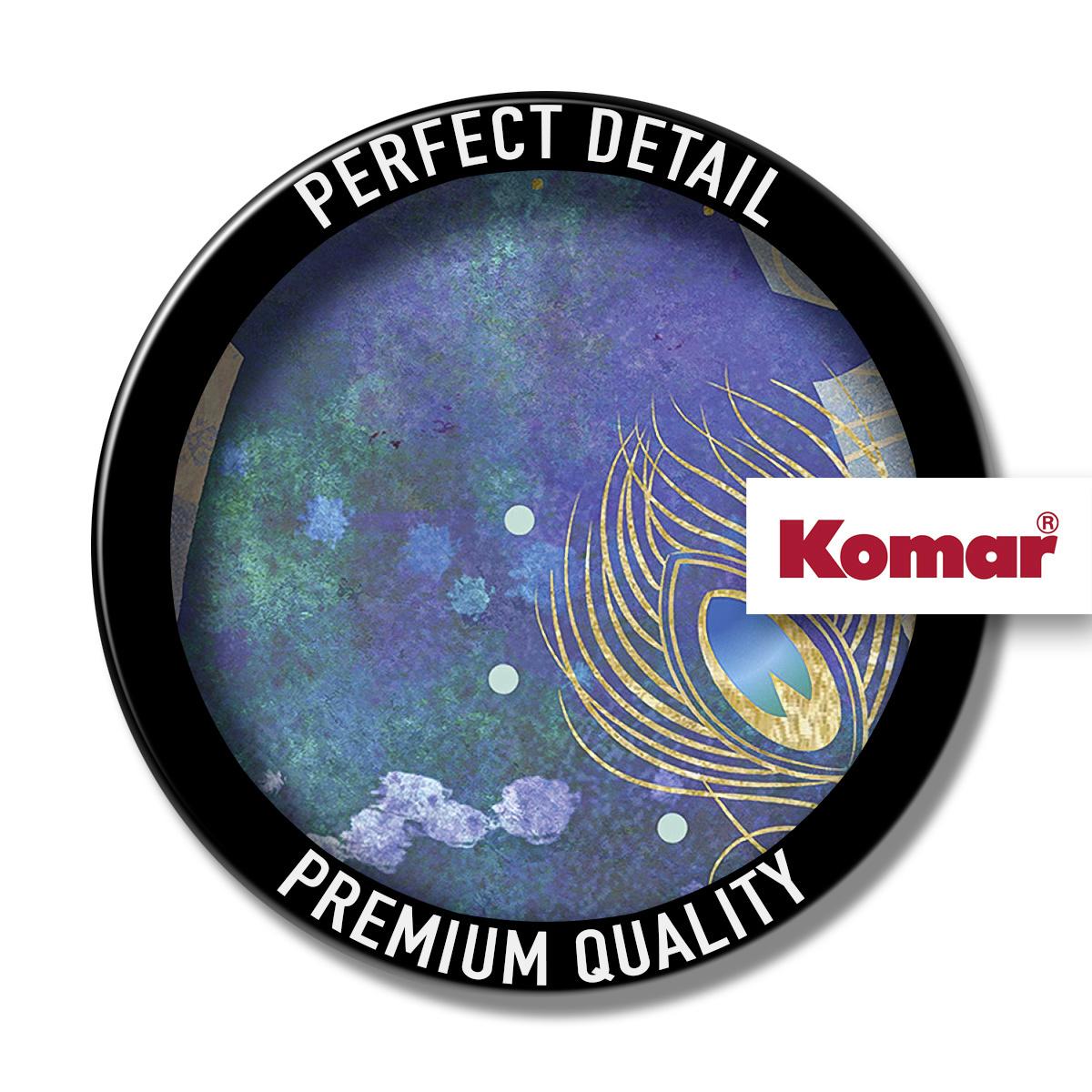Fototapete Jasmin Silhouette - Blau/Grün, Trend, Textil (200/280cm)
