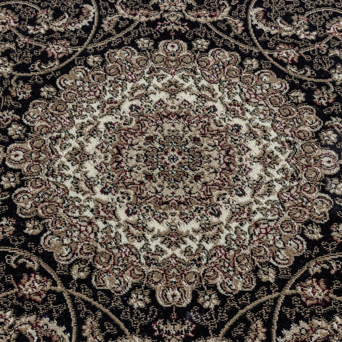 Webteppich Kashmir - Schwarz, Design, Textil (240/340cm)
