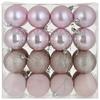 Vianočná guľa 32 ks/ bal - ružová, Konventionell, plast (6cm) - Mömax
