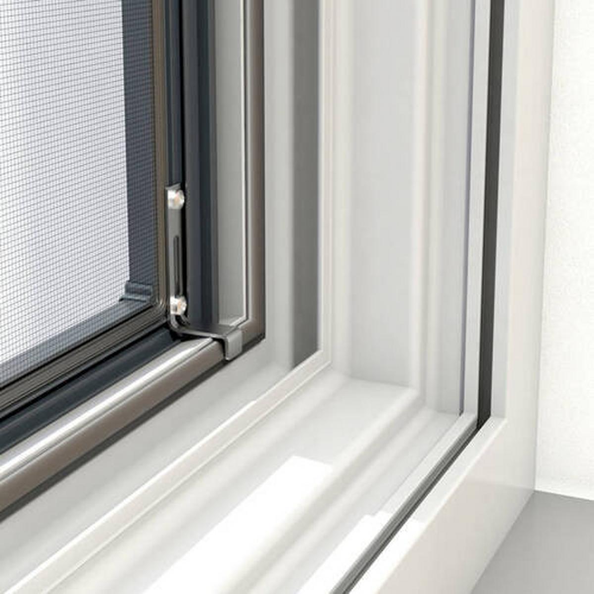 Fliegengitter Fenster 120x220 cm Anthrazit - Anthrazit, Basics, Metall (120/220cm)