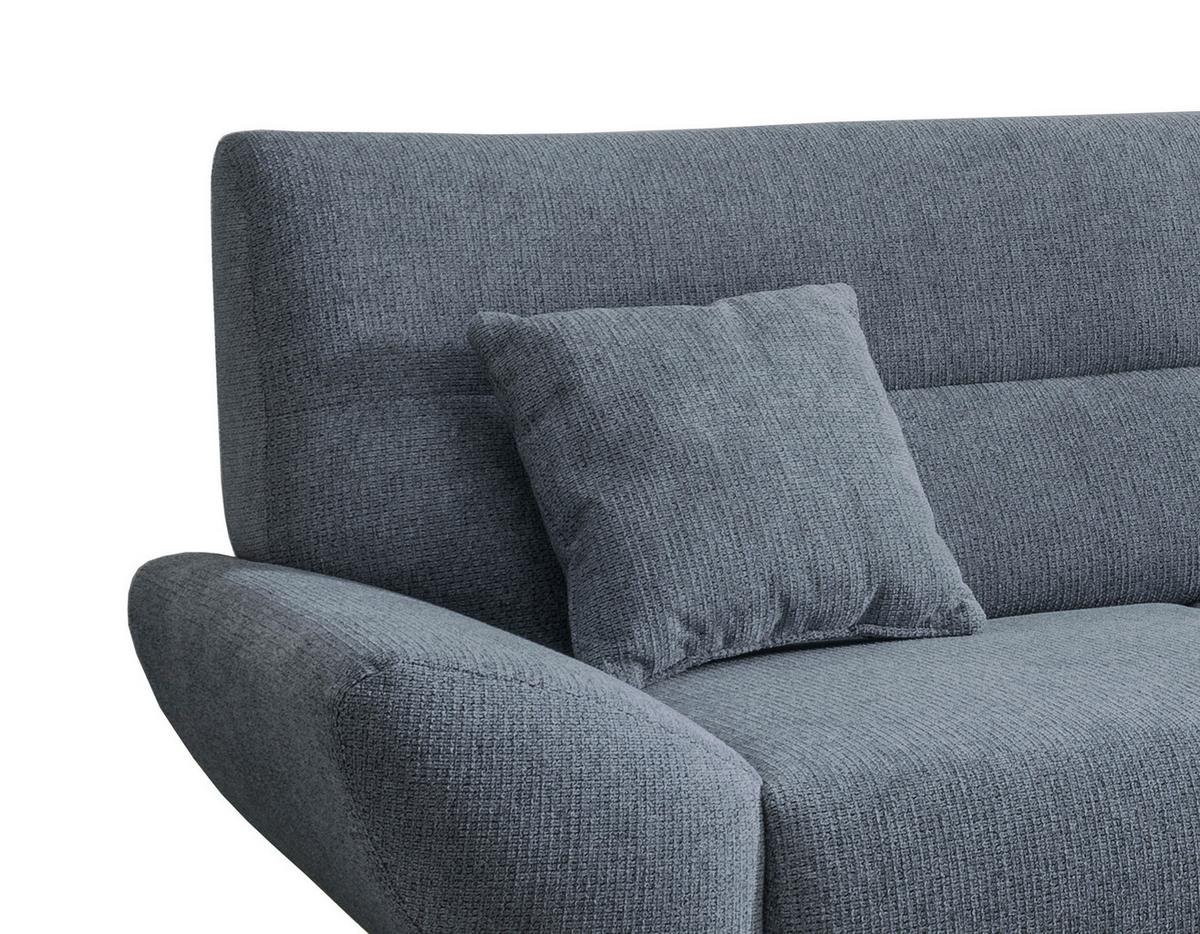 Ecksofa Drago Hellblau S: 290/166 Cm - Wildeiche/Hellblau, MODERN, Holz/Textil (290/166cm) - MID.YOU