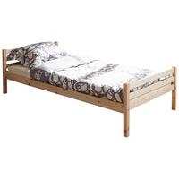Massivholzbett 90x200 Nadine, Kiefer Natur - Kieferfarben, KONVENTIONELL, Holz (90/200cm) - MID.YOU