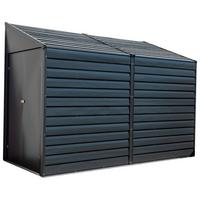 Gerätehaus Mit Pultdach 295x208x124 Cm - Grau, Basics (295/208/124cm)