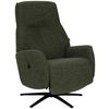 Relaxsessel Snooze Dunkelgrün B: 77 cm - Dunkelgrün/Schwarz, Design, Holz/Textil (77/112/86cm) - Livetastic