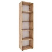 Regál Ulas š: 49 cm, Dub medový - černá/medový dub, Moderní, kompozitní dřevo/plast (49/178/32cm) - MID.YOU