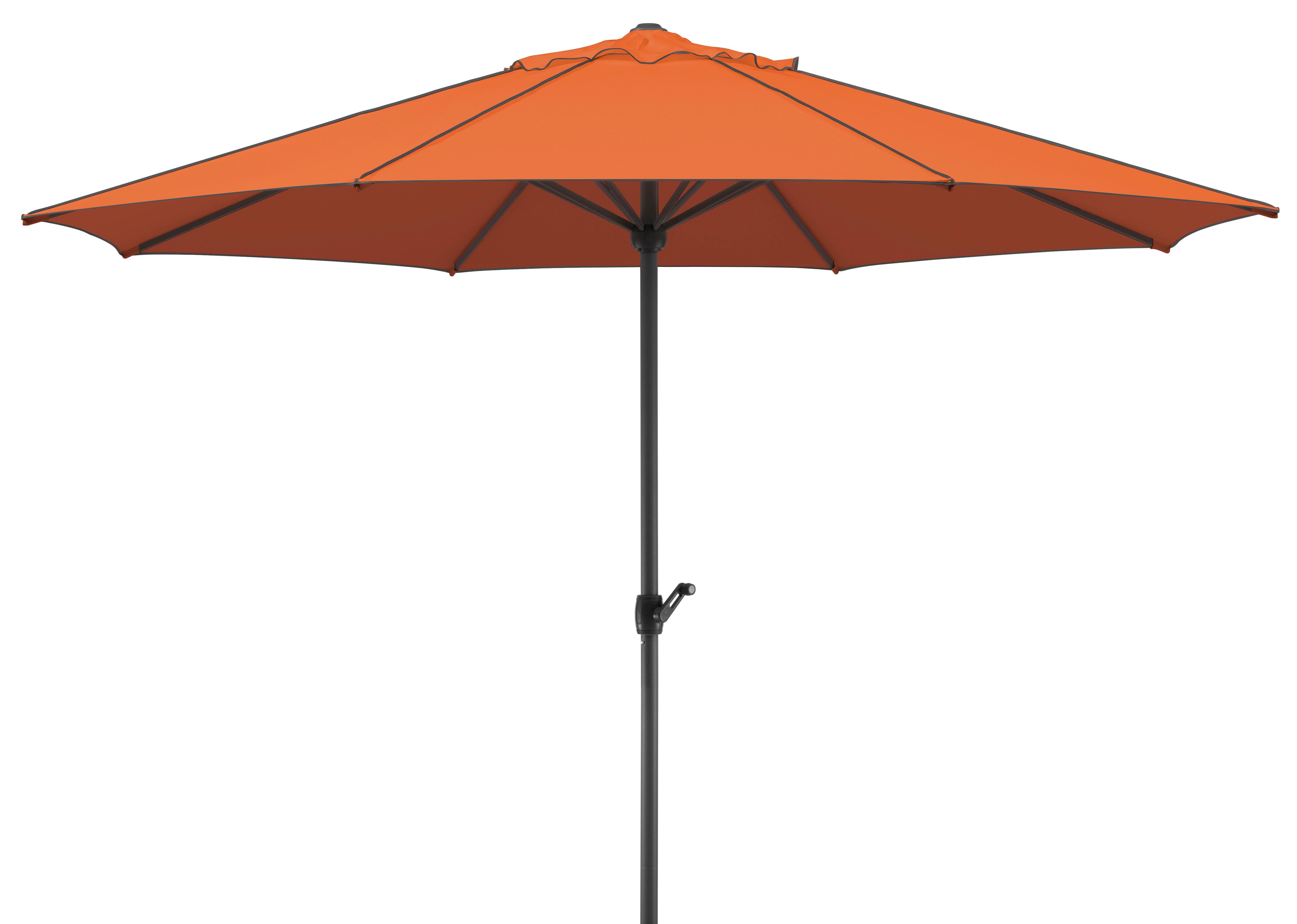 Sonnenschirm Adria BxHxT: 350x275x350 cm Terracotta - Anthrazit/Terracotta, Basics, Textil/Metall (350/275cm) - Schneider