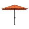 Sonnenschirm Adria BxHxT: 350x275x350 cm Terracotta - Anthrazit/Terracotta, Basics, Textil/Metall (350/275cm) - Schneider