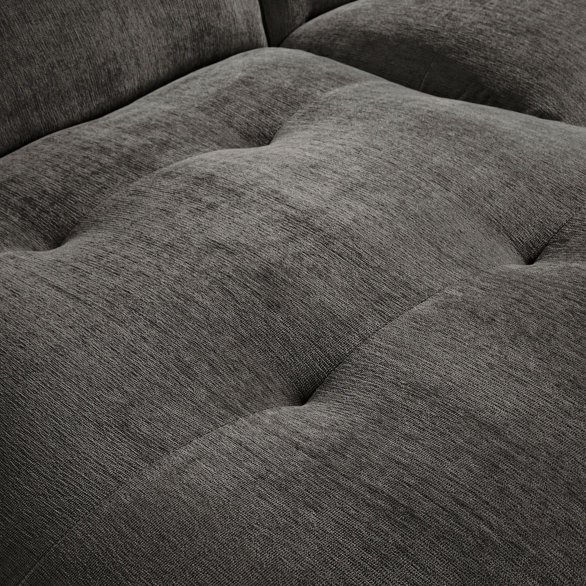 Ecksofa Fluffy Anthrazit S: 184x269 Cm - Anthrazit/Schwarz, MODERN, Textil (184/269cm) - Trendmanufaktur