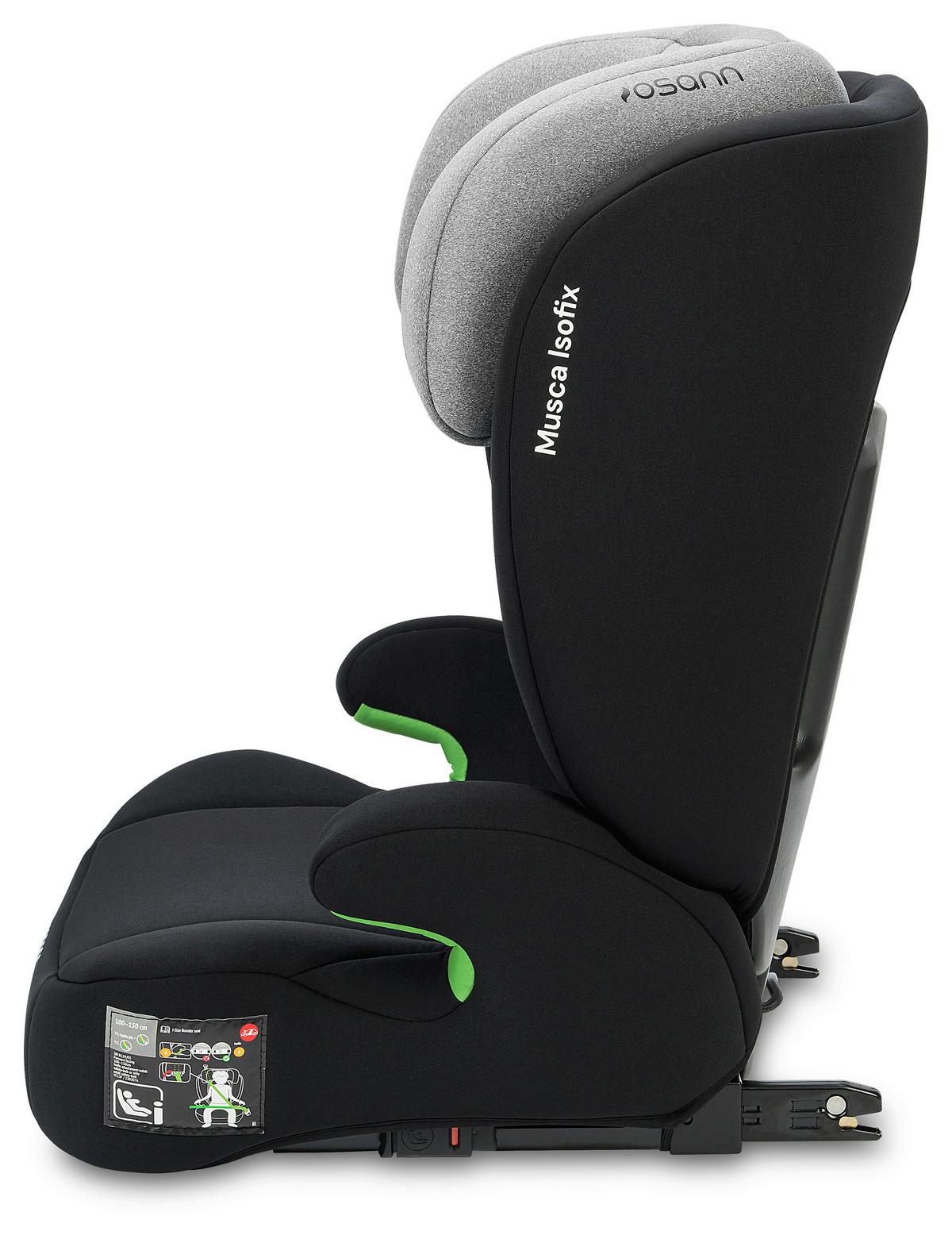 Kinderautositz Musca Isofix - Hellgrau/Schwarz, Basics, Kunststoff/Textil (44/55/43cm) - Osann