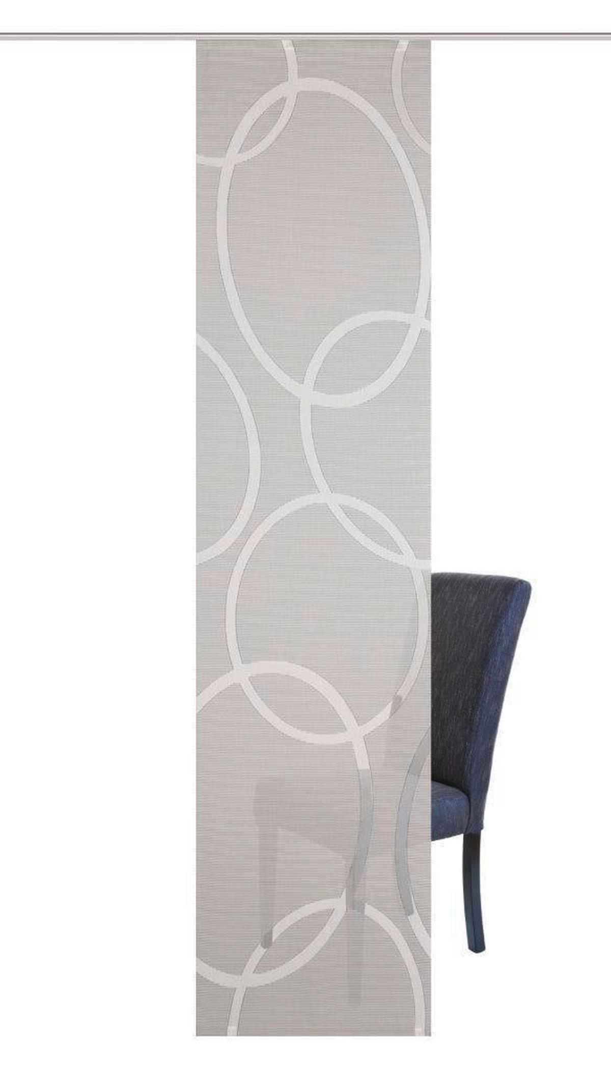 Flächenvorhang Pinalo - Grau, Design, Textil (60/245cm)