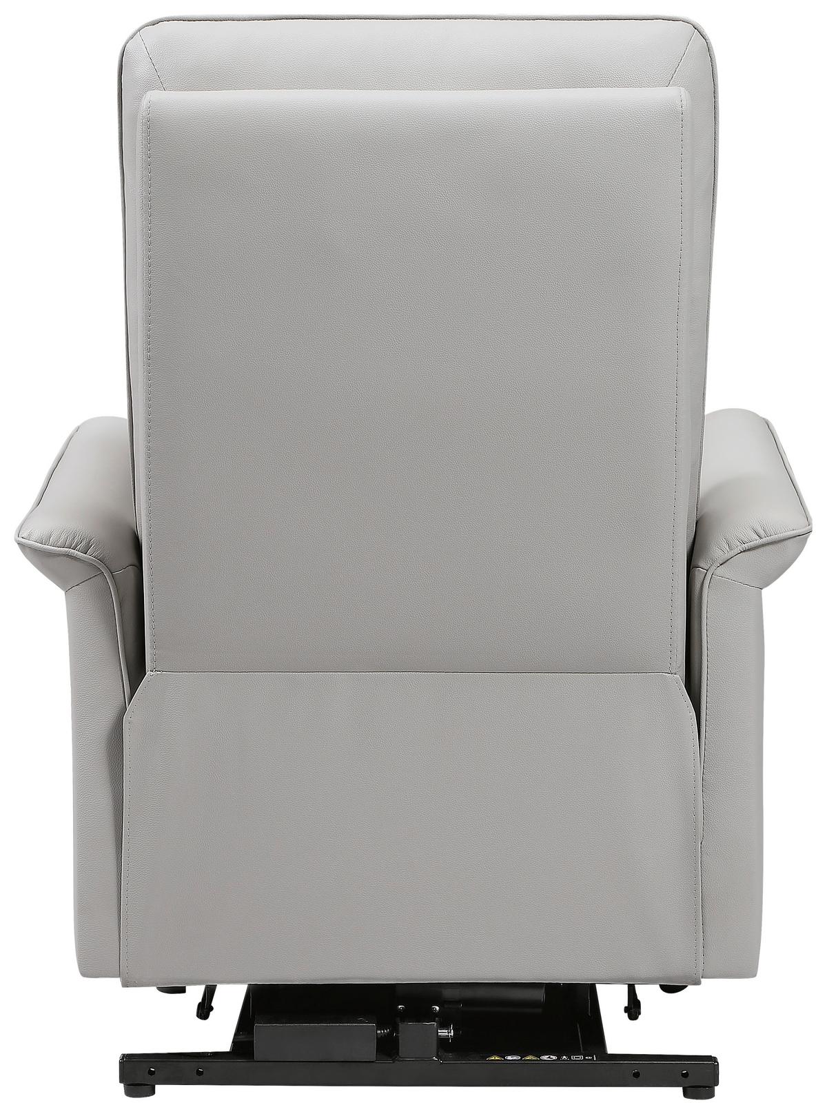 Relaxačné kreslo CARLO, béžová koža - čierna/béžová, Konventionell, kov/koža (77/103/84cm) - Mömax