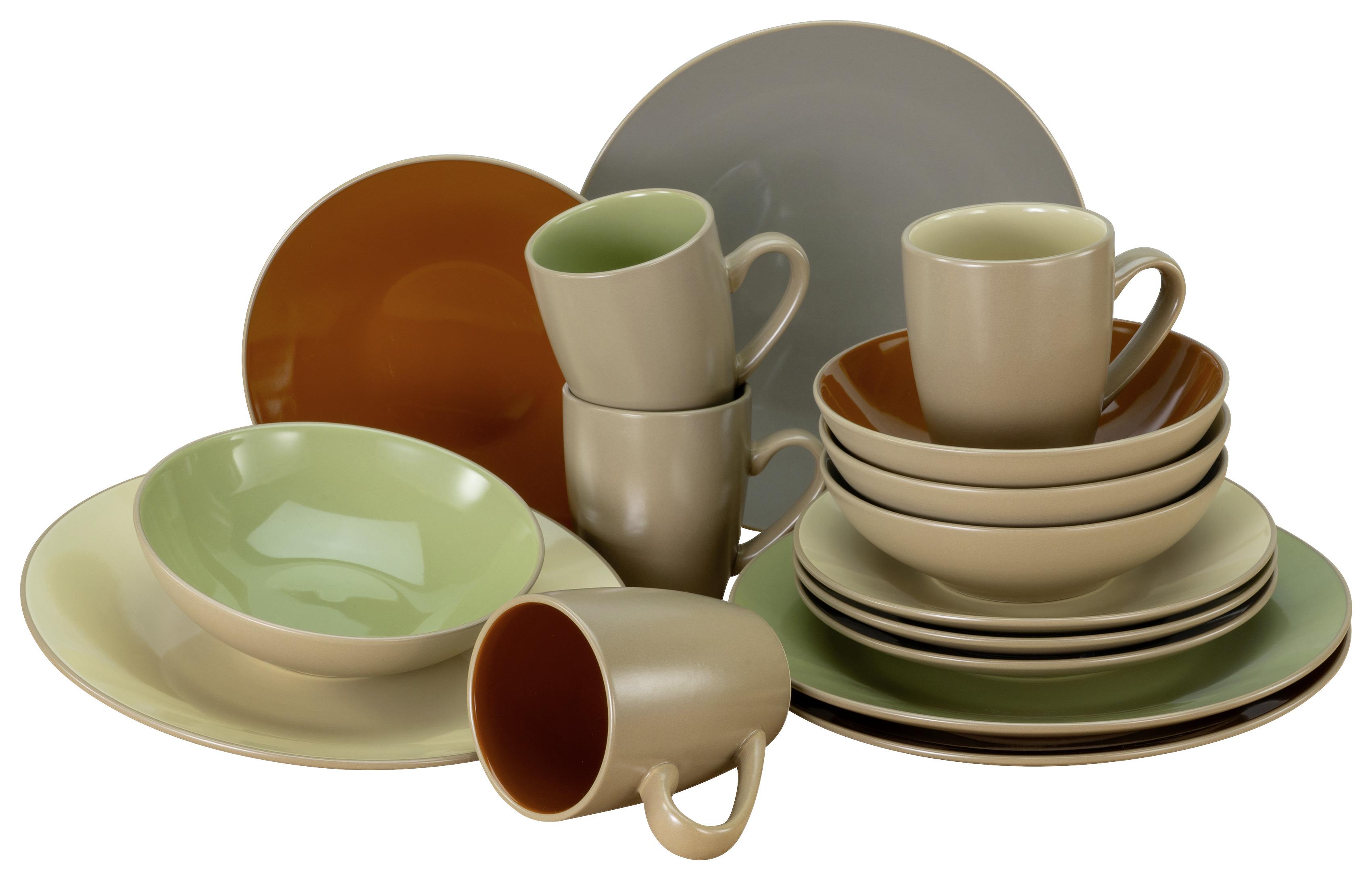 Kombiservice Urban Jungle - Multicolor, Basics, Keramik (32,5/31/31cm)