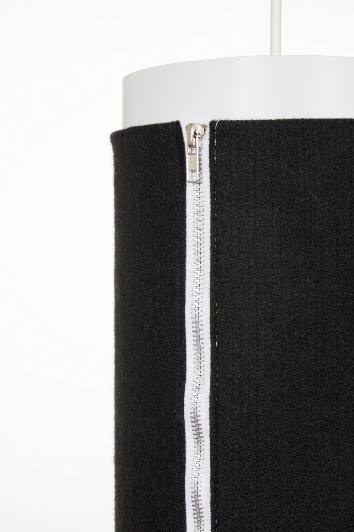 Hängeleuchte Zipstar 110 Medium Anthrazit B:15,5cm - Anthrazit, Basics, Kunststoff/Textil (15,5/15,5/40,6cm) - Kayoom