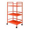 Servierwagen Cache Orange B: 43 cm - Orange, Design, Kunststoff/Metall (43/77/29cm) - MID.YOU