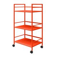 Servierwagen Cache Orange B: 43 cm - Orange, Design, Kunststoff/Metall (43/77/29cm) - MID.YOU