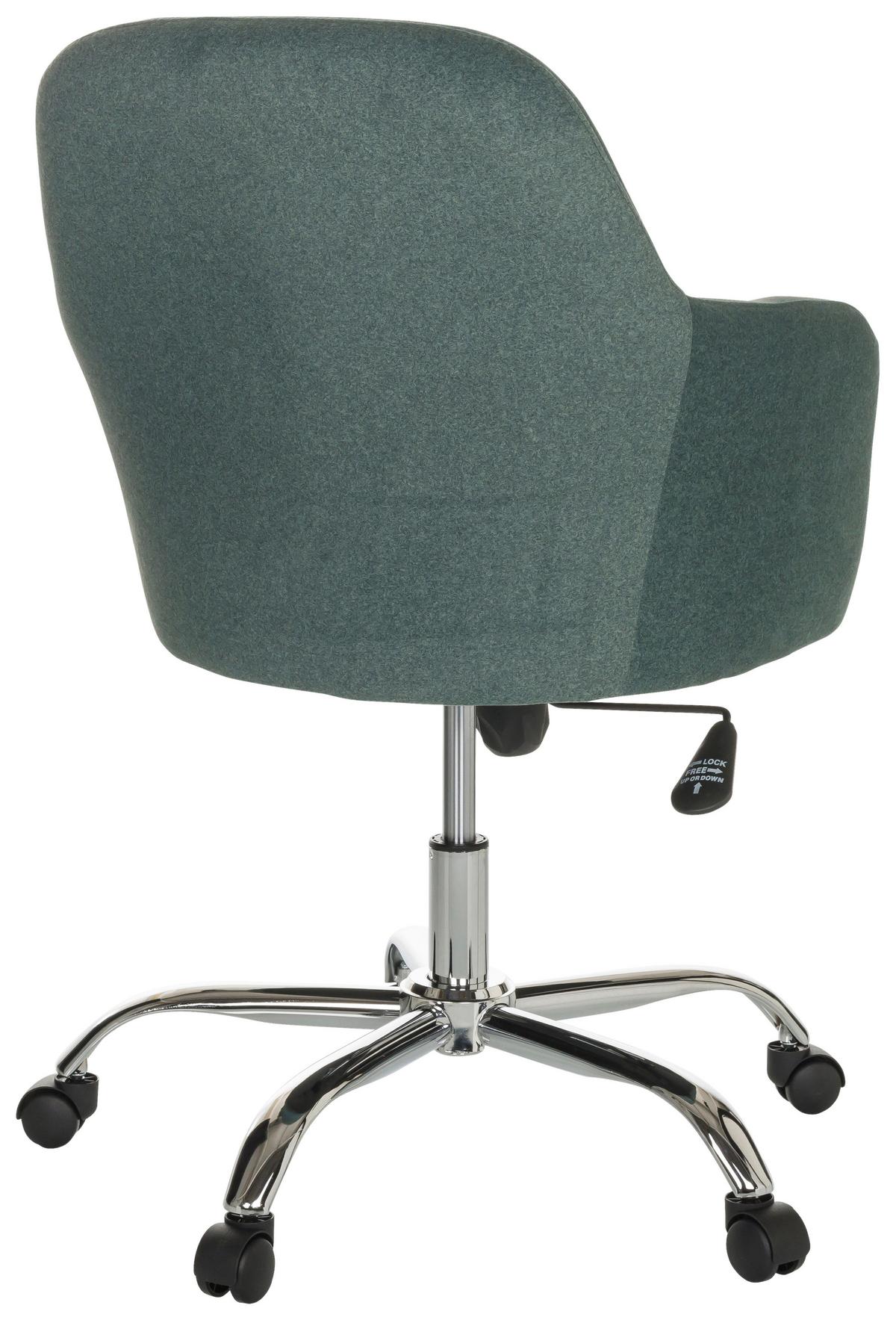Drehstuhl Solao 300 - Chromfarben/Grün, Basics, Kunststoff/Textil (68/85-94/68cm) - MID.YOU
