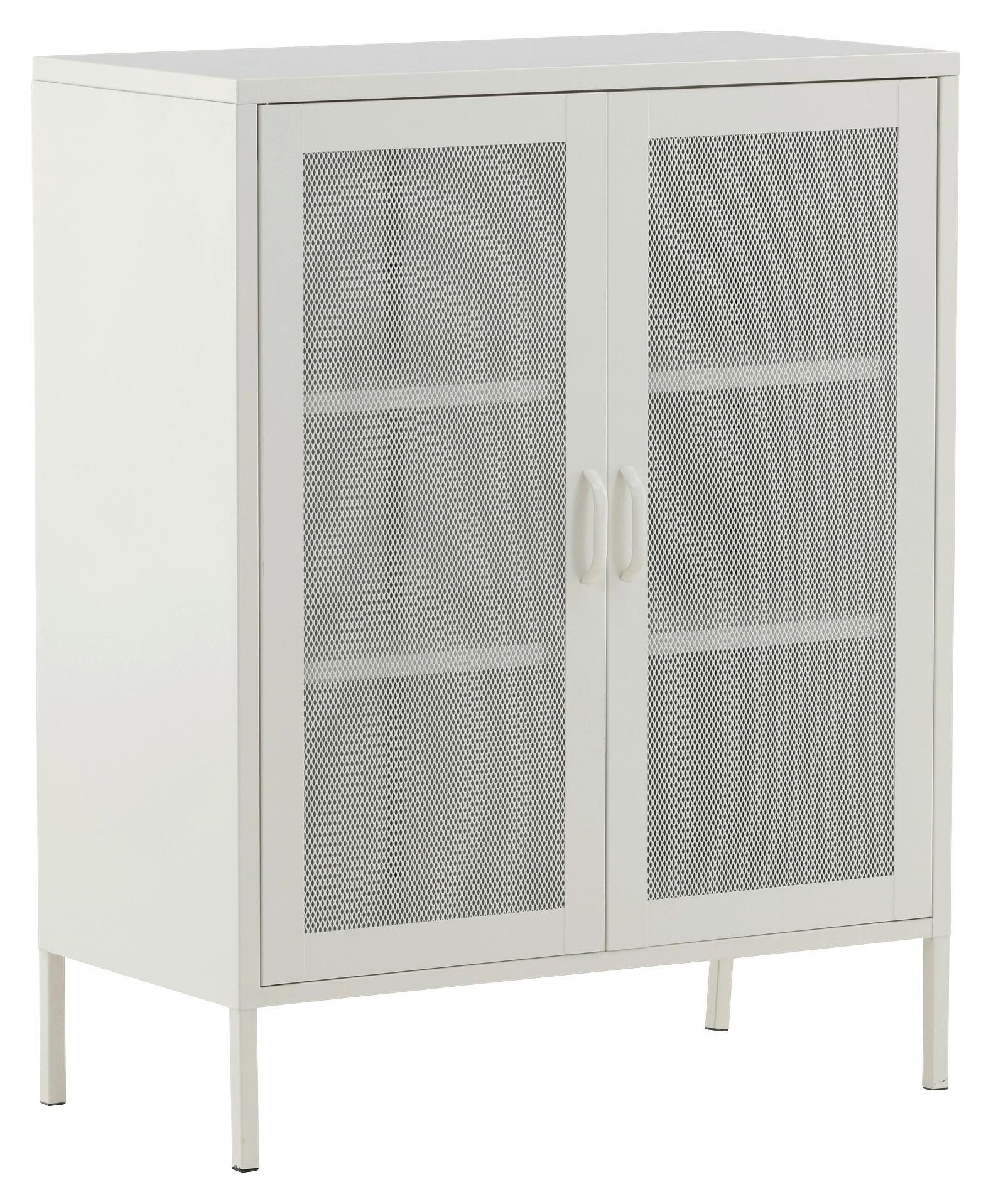 Sideboard Misha - Beige, Design, Metall (80/101,5/40cm) - Livetastic