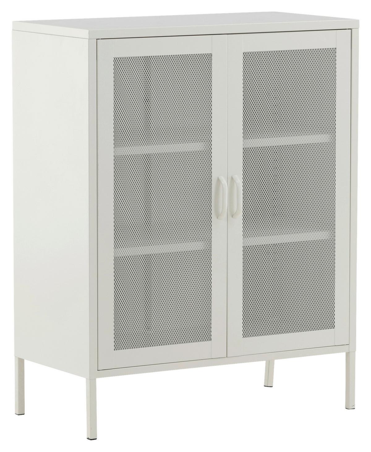 Sideboard Misha - Beige, Design, Metall (80/101,5/40cm) - Livetastic