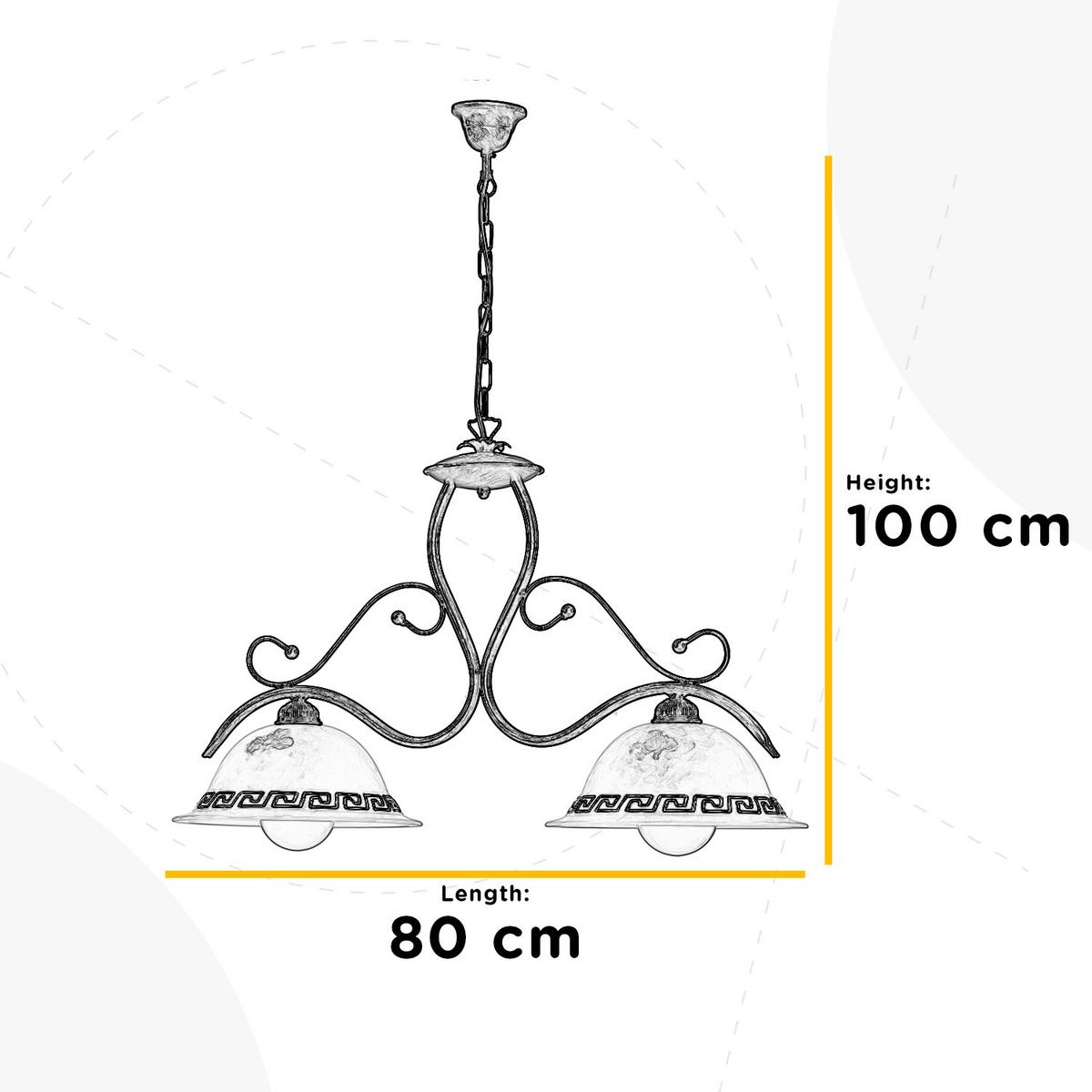 Hängeleuchte Giorgio Weiß L: 85 cm - Weiß, Basics, Metall (85/30/110cm)