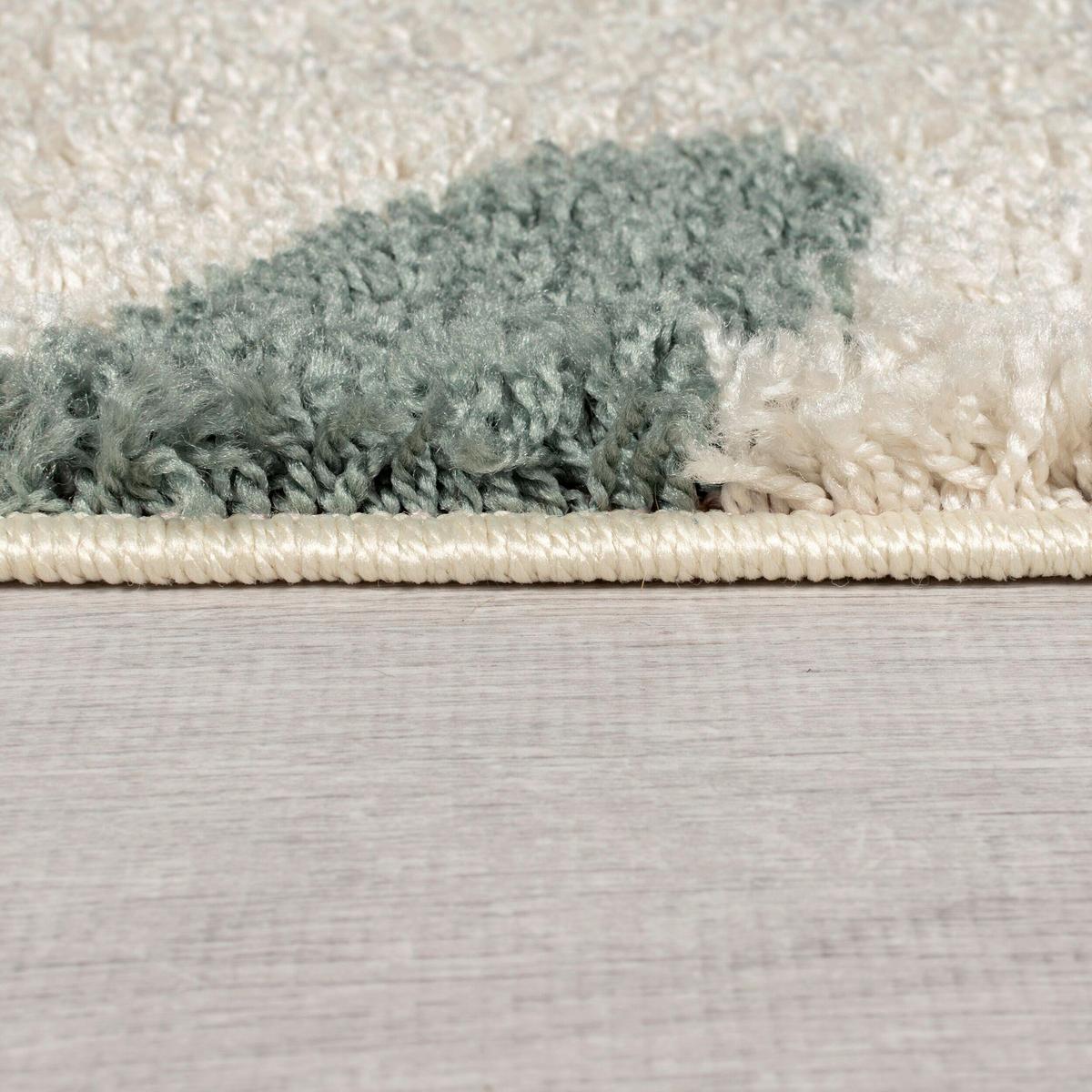 Hochflorteppich Squiggle - Multicolor, KONVENTIONELL, Textil (160/230cm)