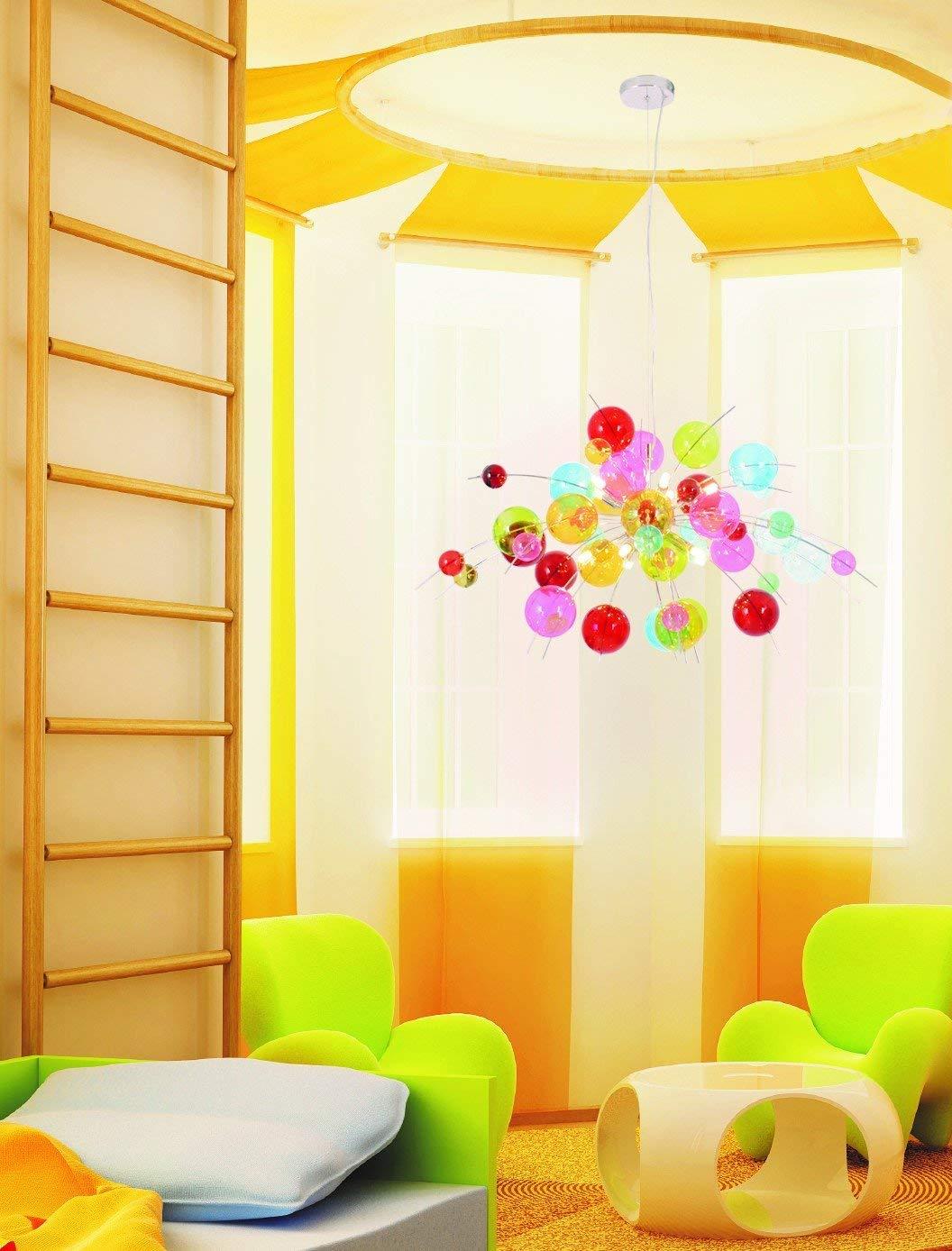 Hängeleuchte 7030961 Explosion - Klar/Chromfarben, Design, Glas/Metall (98/150cm) - Näve