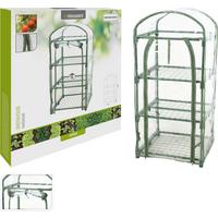 Gewächshaus Hellgrün/Transpartent - Transparent/Hellgrün, Basics, Metall (50/105/45cm)