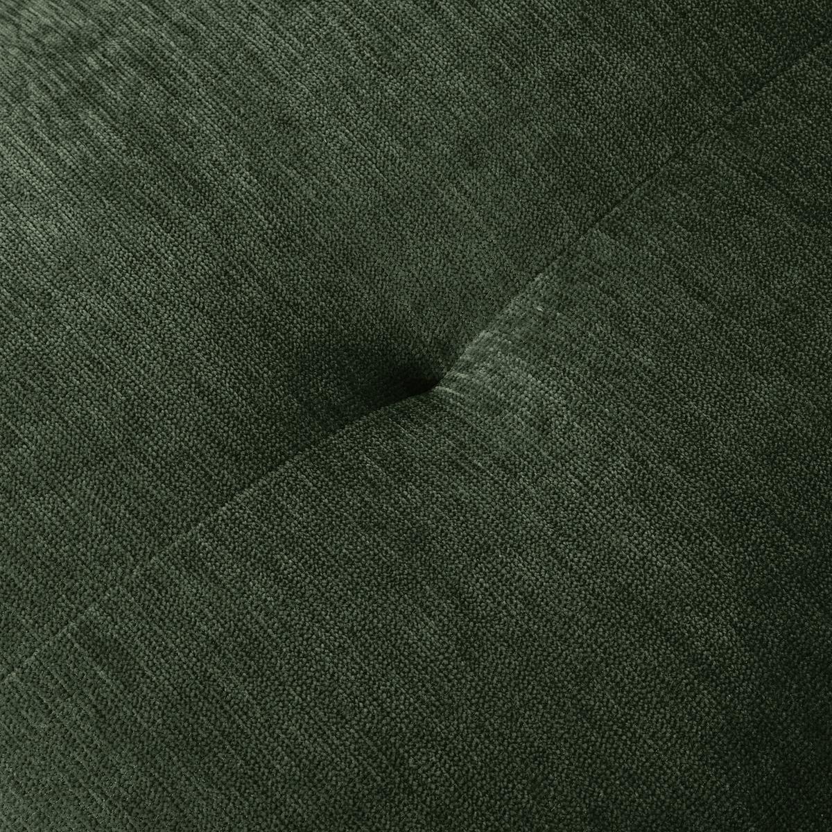 Hocker Fluffy, Dunkelgrün B: 112 Cm - Dunkelgrün/Schwarz, MODERN, Textil (112/46/65cm) - Trendmanufaktur