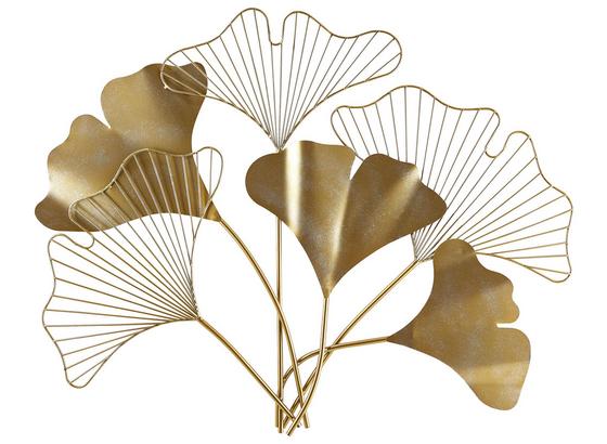 Dekorace Nástěnná Flora - barvy zlata, kov (83/76/3cm) - Mömax modern living Dekorace Nástěnná Flora - barvy zlata, kov (83/76/3cm) - Mömax modern living